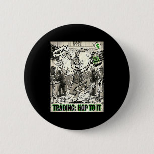 Trading hop to vintage cartoon stock market dayTra Button