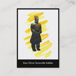 Trading Museum Business Terracotta Warrior Business Card