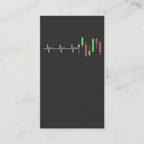 Trading Patterns Heartbeat T_Shirt Business Card
