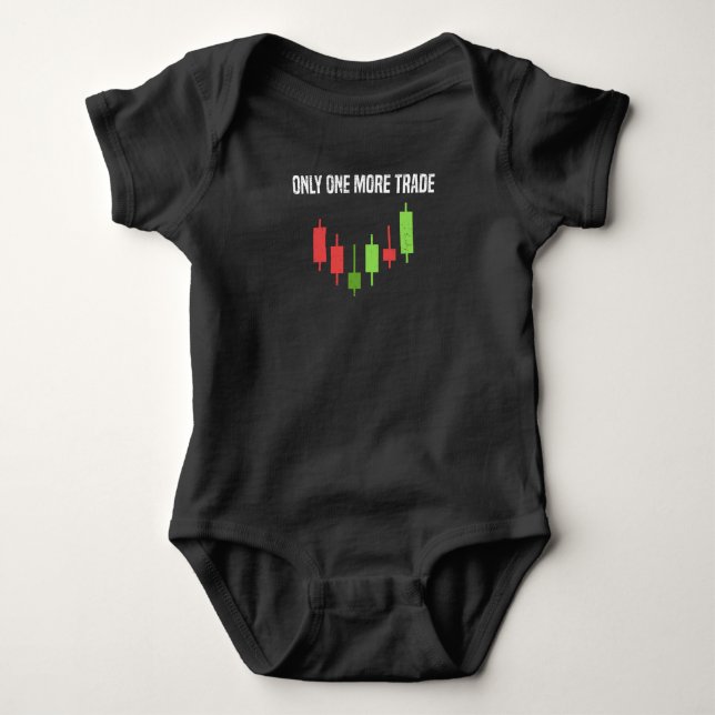 Trading Shareholder Stock Market Candle Stock Baby Bodysuit (Front)