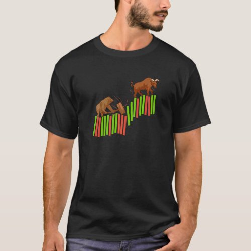 Trading Stock Market Trading Trader Bull Vs Bear I T_Shirt
