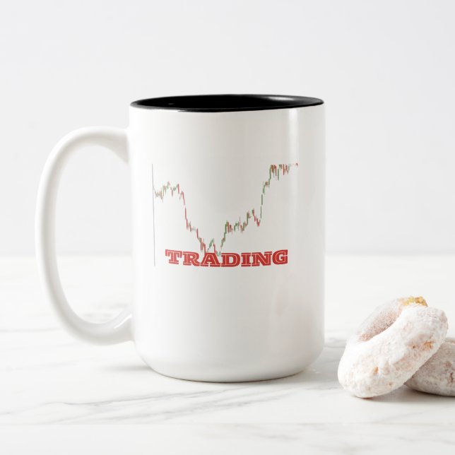 TRADING  Two-Tone COFFEE MUG (With Donut)