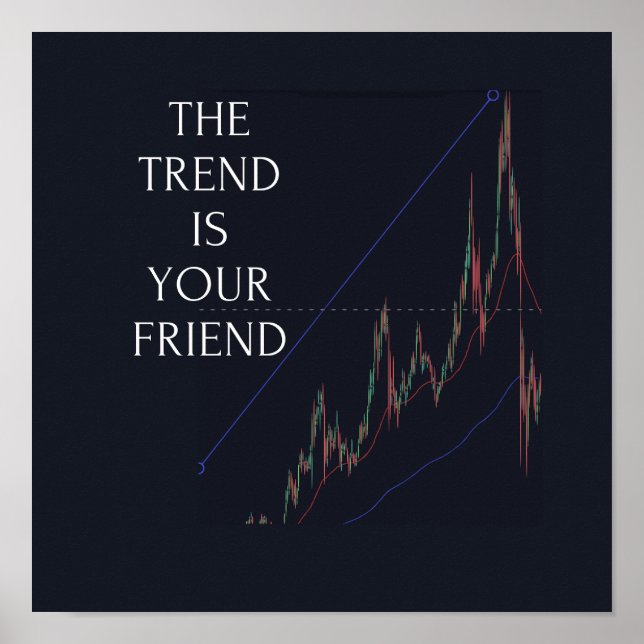 Trading Wall Art, The trend is your friend Poster (Front)