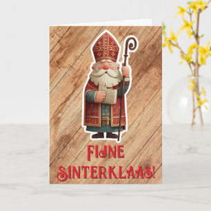 Traditie Sinterklaas Wenskaart met Sint Card