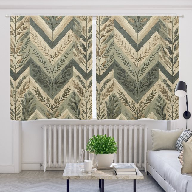 Traditinal Chevron Curtains (Living Room)