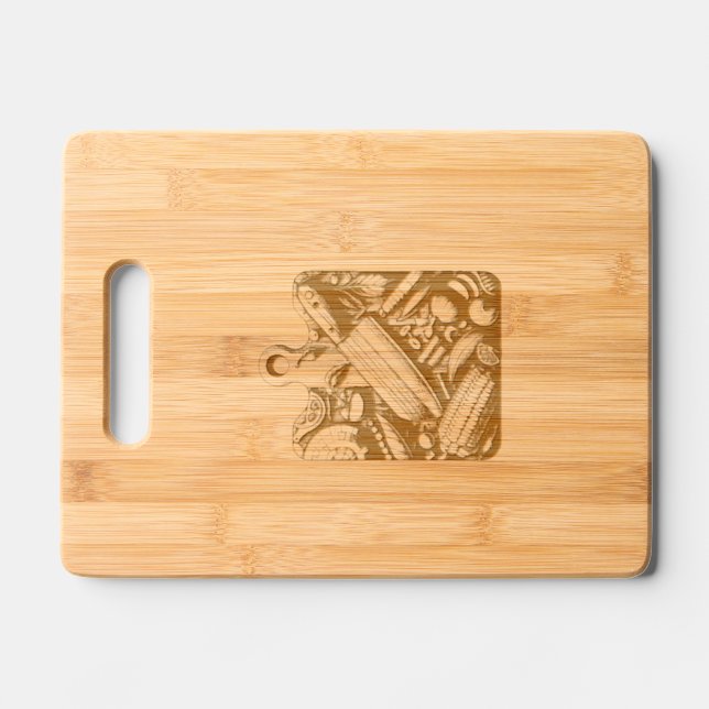 Tradition: A Touch of Grandma's Kitchen Engraved Cutting Board (Front)