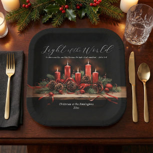 Tradition Bible Verse Christmas Holiday Paper Plates