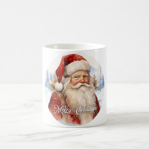 Tradition Classic Santa Claus Illustration Script  Magic Mug