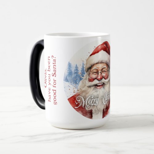 Tradition Classic Santa Claus Illustration Script  Magic Mug