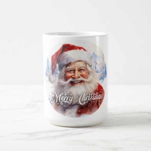 Tradition Classic Santa Claus Illustration Script  Magic Mug