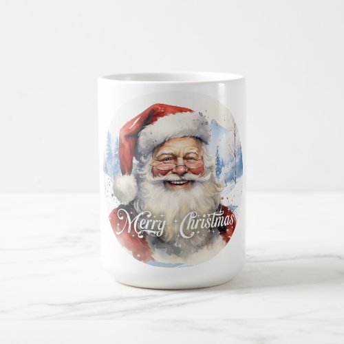 Tradition Classic Santa Claus Illustration Script  Magic Mug