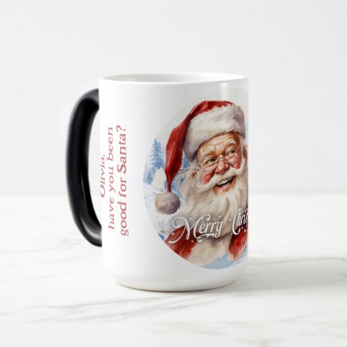 Tradition Classic Santa Claus Illustration Script  Magic Mug