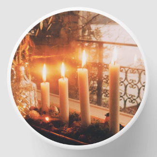 Traditional Advent Wreath with Candles