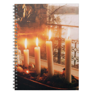 Traditional Advent Wreath with Candles Notebook
