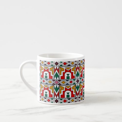  Traditional African Art Pattern Wedding Gift Espresso Cup