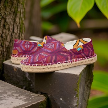 Traditional African Ethnic Canvas Beach Summer Espadrilles by wheresmymojo at Zazzle