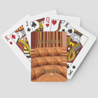Traditional African Mirror: Woven Giraffe Poker Cards