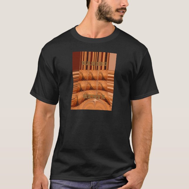 Traditional African Mirror: Woven Giraffe T-Shirt (Front)