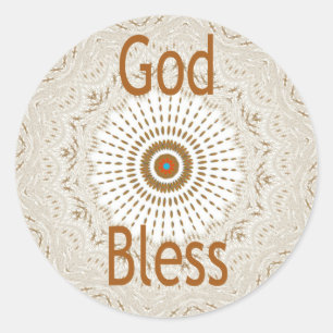 Traditional African Motif Design Art Print Classic Round Sticker