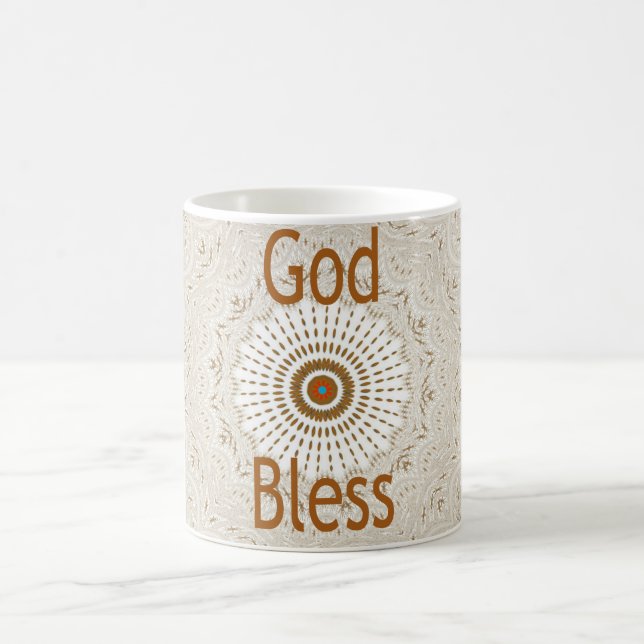 Traditional African Motif Design Art Print Coffee Mug (Center)