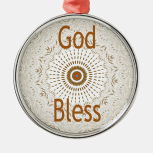 Traditional African Motif Design Art Print Metal Ornament