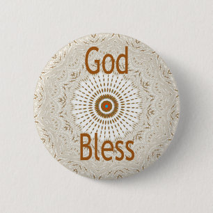 Traditional African Motif Design Art Print Pinback Button