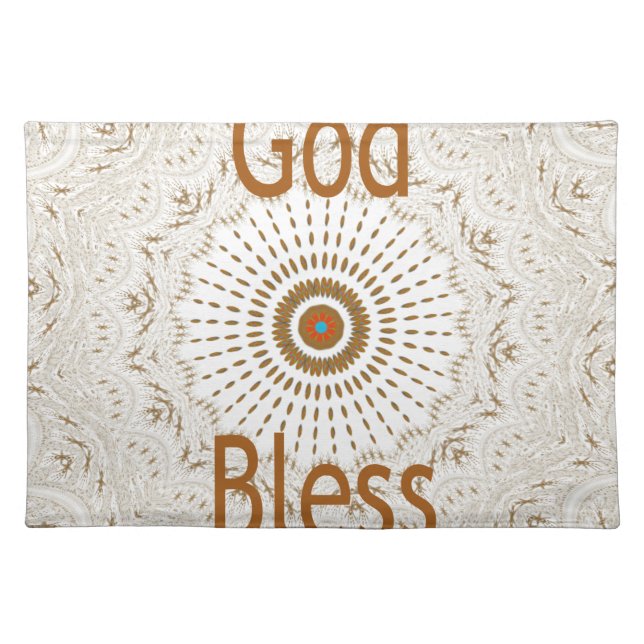 Traditional African Motif Design Art Print Placemat (Front)