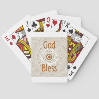 Traditional African Motif Design Art Print Poker Cards