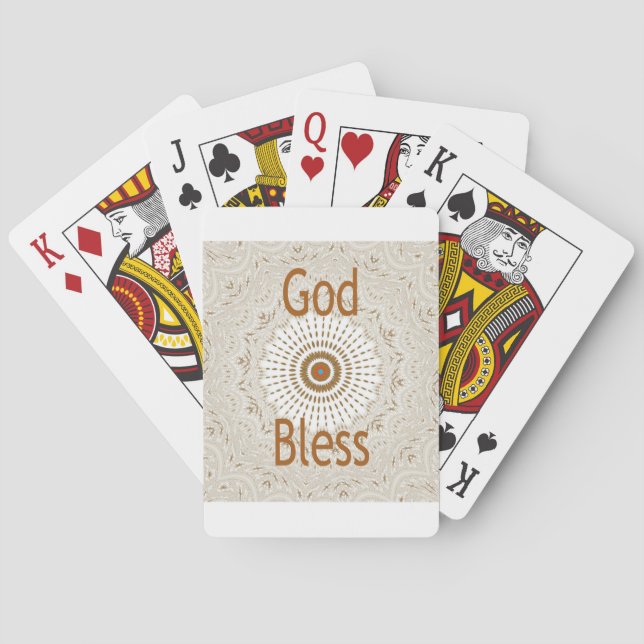 Traditional African Motif Design Art Print Poker Cards (Back)