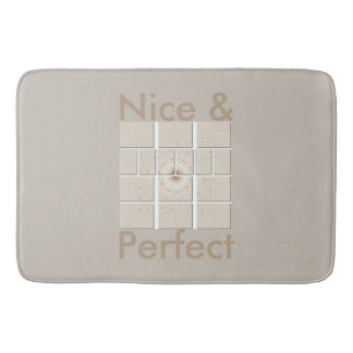 Traditional African Motif Mosaic Art Print. Bath Mat