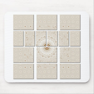 Traditional African Motif Mosaic Art Print. Mouse Pad