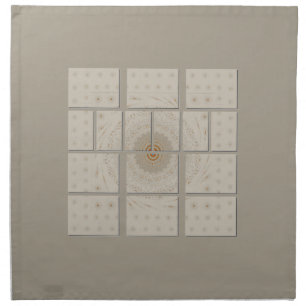 Traditional African Motif Mosaic Art Print. Napkin