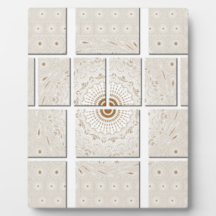 Traditional African Motif Mosaic Art Print. Plaque