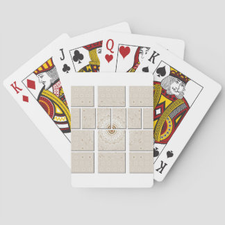 Traditional African Motif Mosaic Art Print. Poker Cards