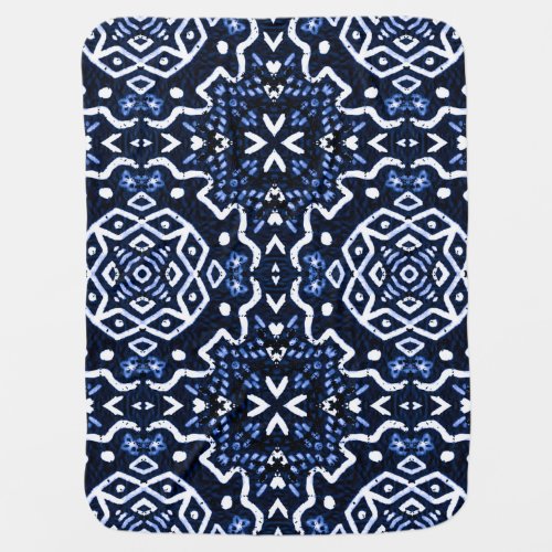 Traditional African pattern tilework design Baby Blanket