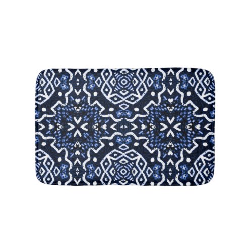 Traditional African pattern tilework design Bath Mat