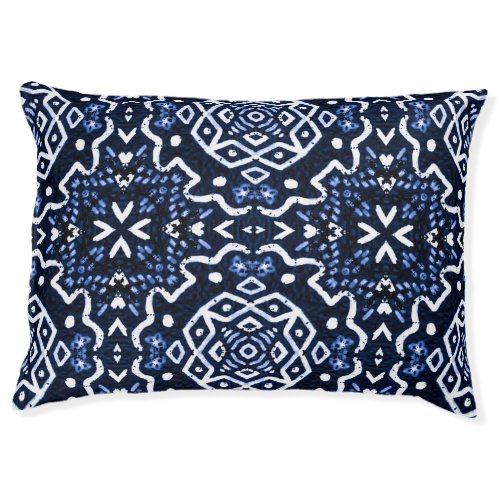 Traditional African pattern tilework design Pet Bed