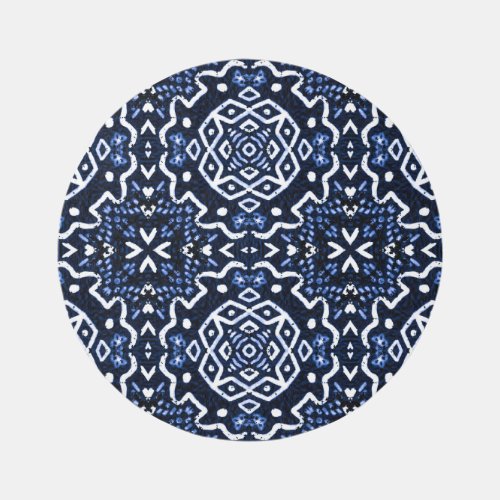 Traditional African pattern tilework design Rug