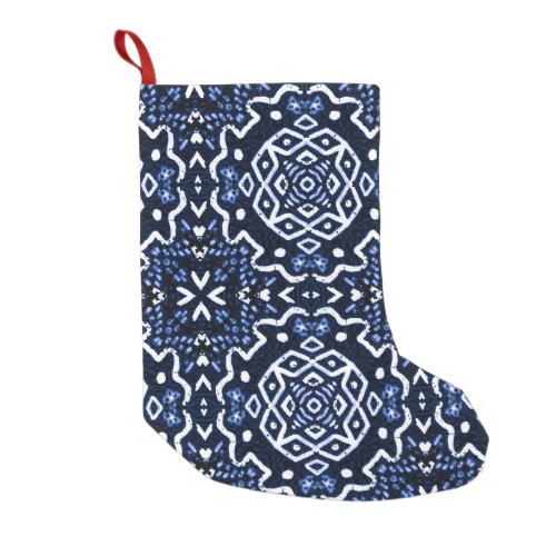 Traditional African pattern tilework design Small Christmas Stocking