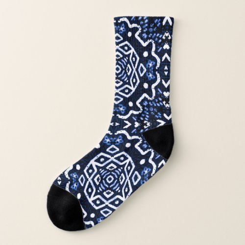 Traditional African pattern tilework design Socks