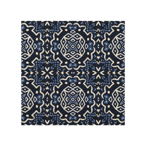 Traditional African pattern tilework design Wood Wall Art