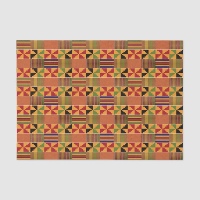 Traditional African Pinwheel Kente K70  Tissue Paper (Front)