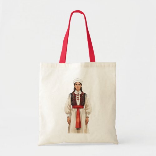 Traditional Albanian Costume Portrait | Heritage T Tote Bag