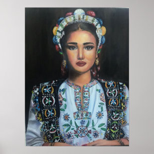 Albanian Folk Motif Poster for Sale by artesign
