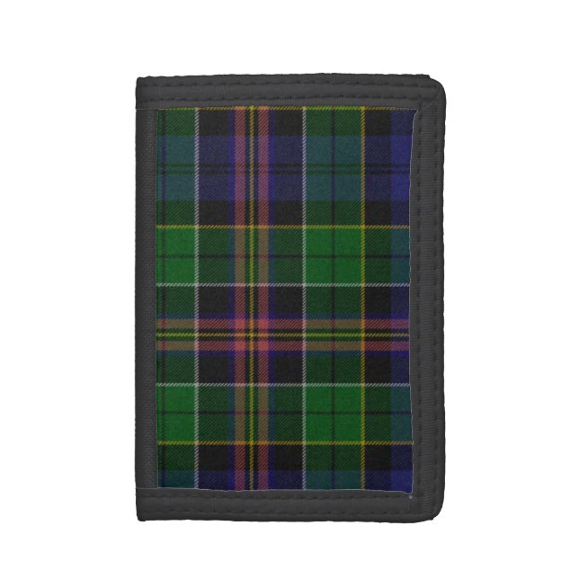 Traditional Allison Tartan Plaid Tri-fold Wallet (Front Vertical)