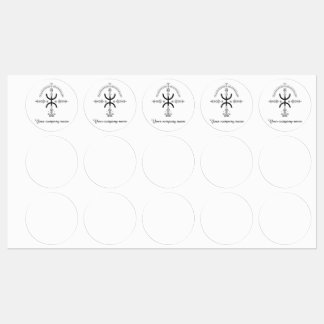 Traditional Amazigh Tattoo Symbol Labels
