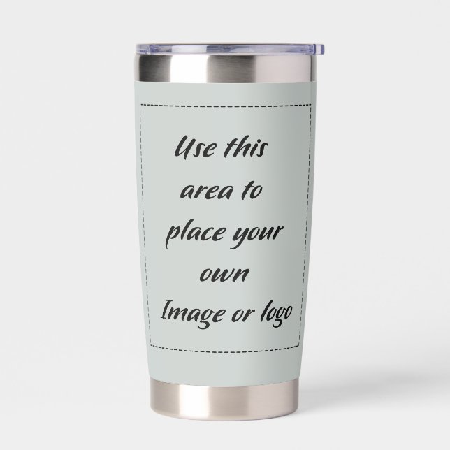 Traditional Ancient Color "Silver" Custom Insulated Tumbler (Left)