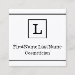 [ Thumbnail: Traditional and Classic Cosmetician Business Card ]