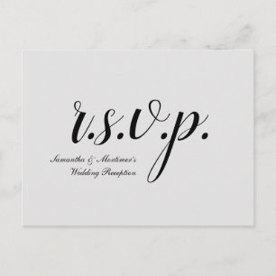 Traditional and Nostalgic "r.s.v.p." Postcard