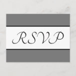 [ Thumbnail: Traditional and Old Fashioned "RSVP" Postcard ]